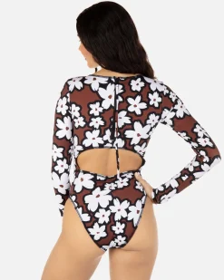Women Hurley One Piece*Bold Daisy Max Moderate One Piece