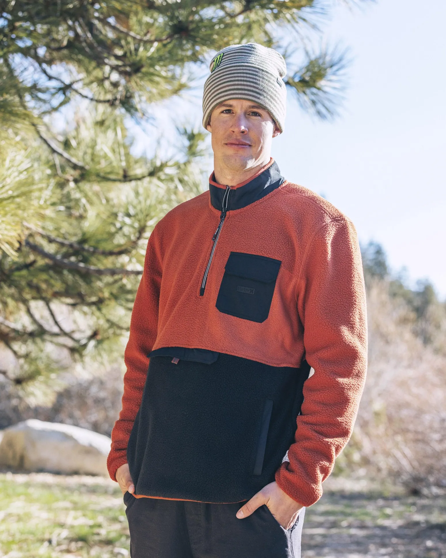Hurley Hoodies & Fleece*Burrito Sherpa Track 1/4 Zip