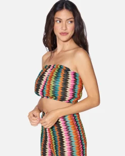 Women Hurley Tops & T-Shirts*Chevron Knit Tube Top
