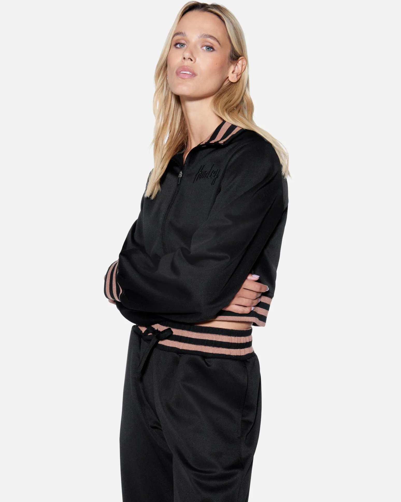 Women Hurley Hoodies & Fleece*Cropped Track Jacket