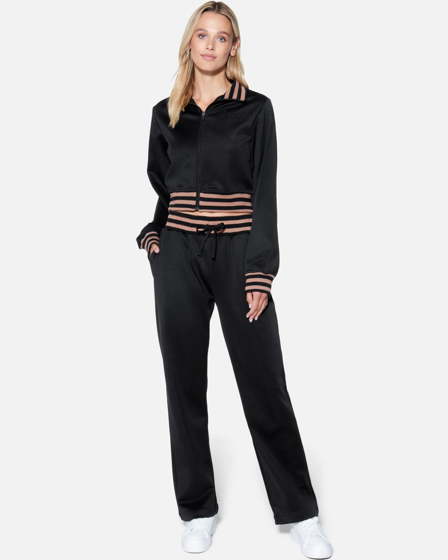 Women Hurley Hoodies & Fleece*Cropped Track Jacket