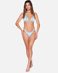 Women Hurley Bikini Bottoms|Bikinis*Daisy Me Rib Front Slide Cheeky Bottom