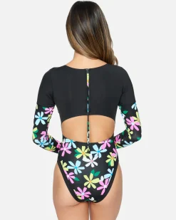 Women Hurley One Piece*Daisy Pop Long Sleeve Surfsuit