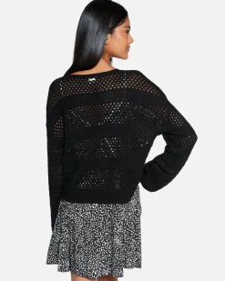 Women Hurley Tops & T-Shirts*Easy Times Crochet Sweater