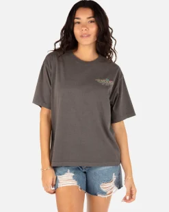 Women Hurley Tops & T-Shirts*Electric Point Slim Boyfriend Crewneck