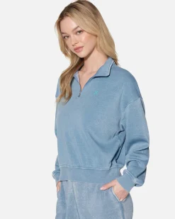 Women Hurley Hoodies & Fleece*Essential Burnout Fleece Half Zip Sweatshirt