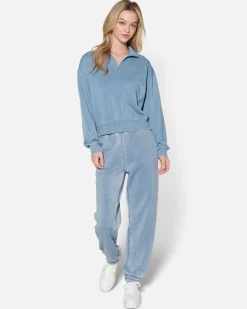 Women Hurley Hoodies & Fleece*Essential Burnout Fleece Half Zip Sweatshirt
