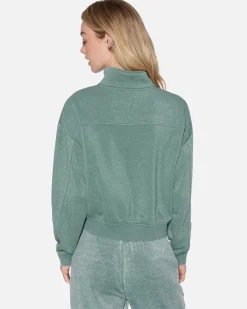 Women Hurley Hoodies & Fleece*Essential Burnout Fleece Half Zip Sweatshirt