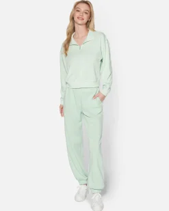 Women Hurley Hoodies & Fleece*Essential Burnout Fleece Half Zip Sweatshirt