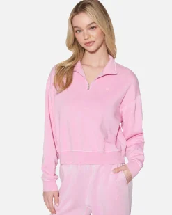 Women Hurley Hoodies & Fleece*Essential Burnout Fleece Half Zip Sweatshirt