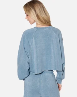 Women Hurley Hoodies & Fleece*Essential Burnout Fleece Crop Crewneck