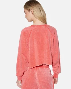Women Hurley Hoodies & Fleece*Essential Burnout Fleece Crop Crewneck
