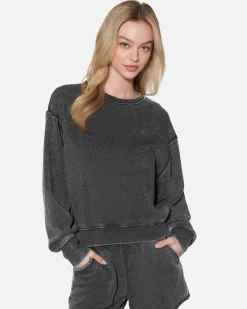 Women Hurley Hoodies & Fleece*Essential Burnout Fleece Crewneck