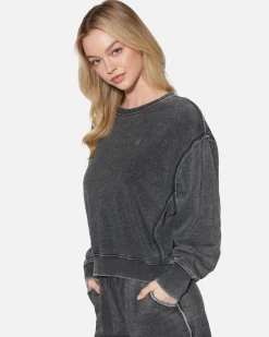 Women Hurley Hoodies & Fleece*Essential Burnout Fleece Crewneck