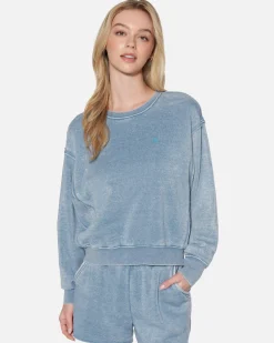 Women Hurley Hoodies & Fleece*Essential Burnout Fleece Crewneck