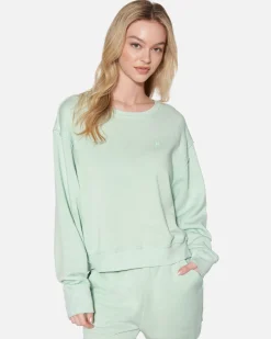 Women Hurley Hoodies & Fleece*Essential Burnout Fleece Crewneck