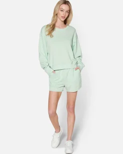 Women Hurley Hoodies & Fleece*Essential Burnout Fleece Crewneck