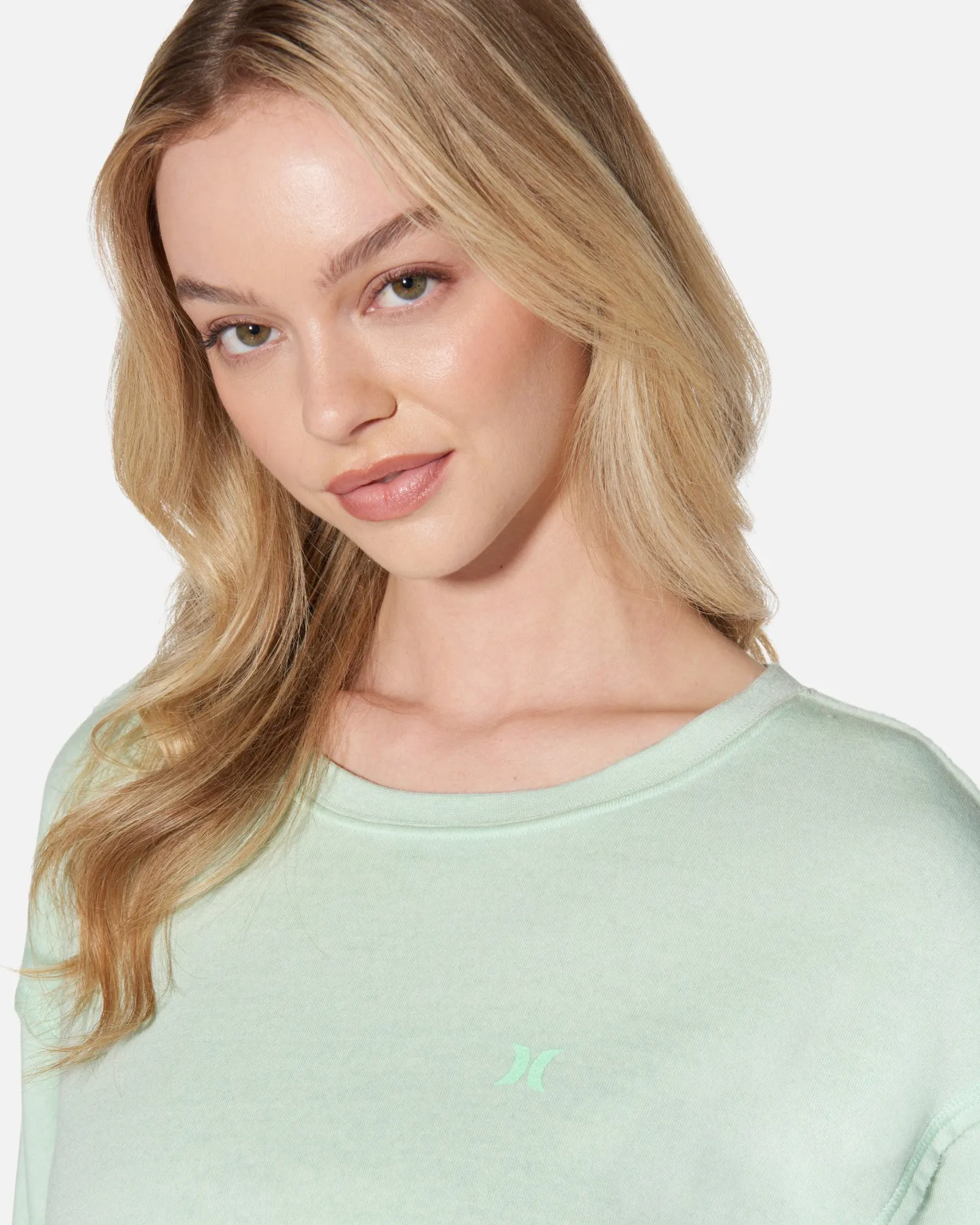 Women Hurley Hoodies & Fleece*Essential Burnout Fleece Crewneck