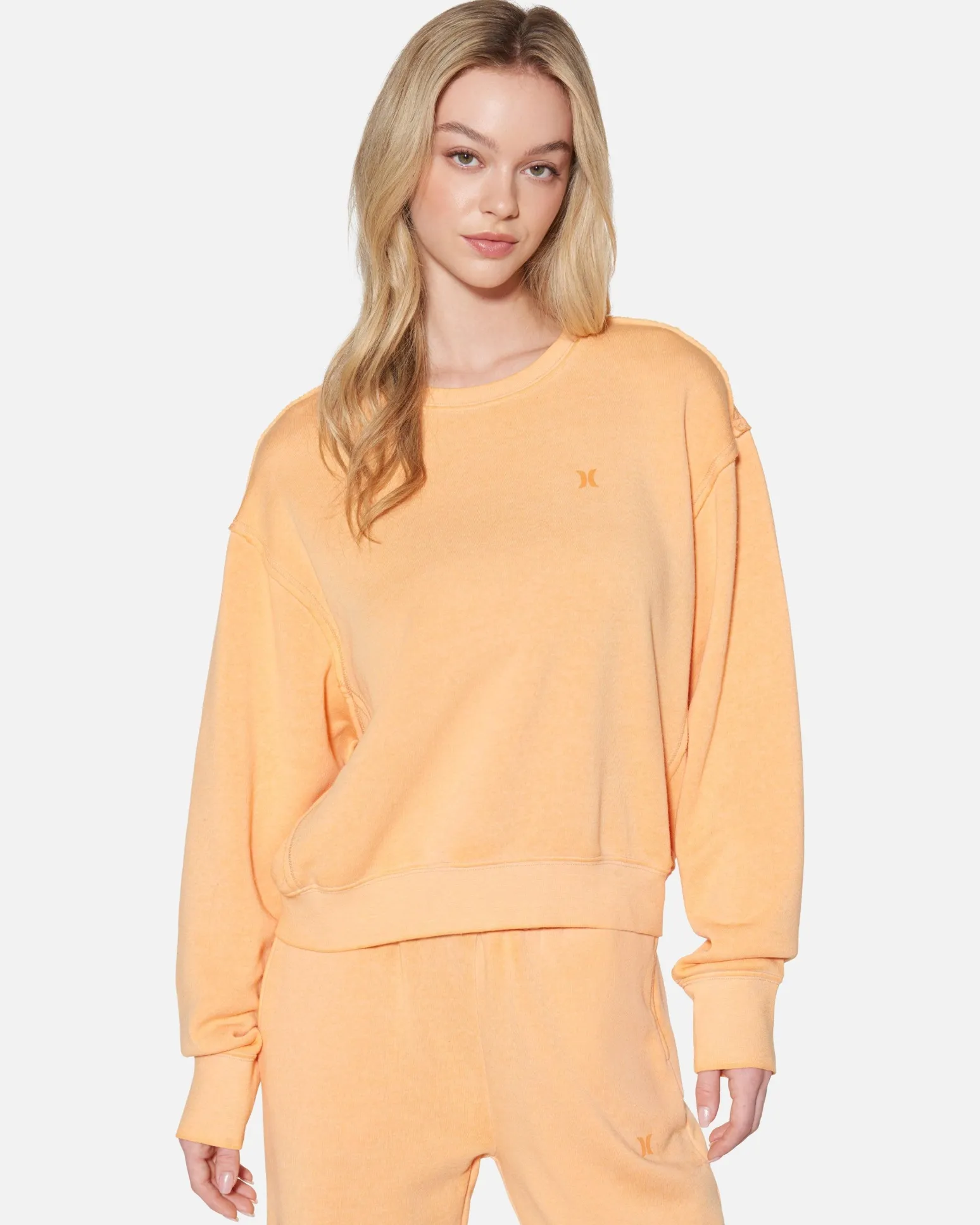 Women Hurley Hoodies & Fleece*Essential Burnout Fleece Crewneck