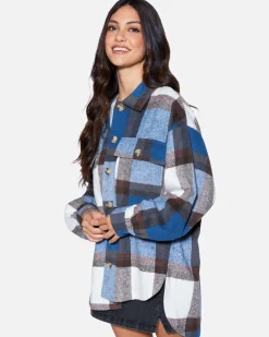 Women Hurley Hoodies & Fleece*ESSENTIAL PLAID JACKET