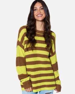 Women Hurley Tops & T-Shirts*ESSENTIAL SERENA STRIPE SWEATER