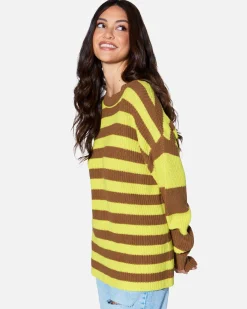 Women Hurley Tops & T-Shirts*ESSENTIAL SERENA STRIPE SWEATER