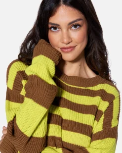 Women Hurley Tops & T-Shirts*ESSENTIAL SERENA STRIPE SWEATER