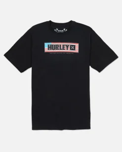 Hurley Tshirts & Tops*EVERYDAY BOX FLAG SHORT SLEEVE TEE