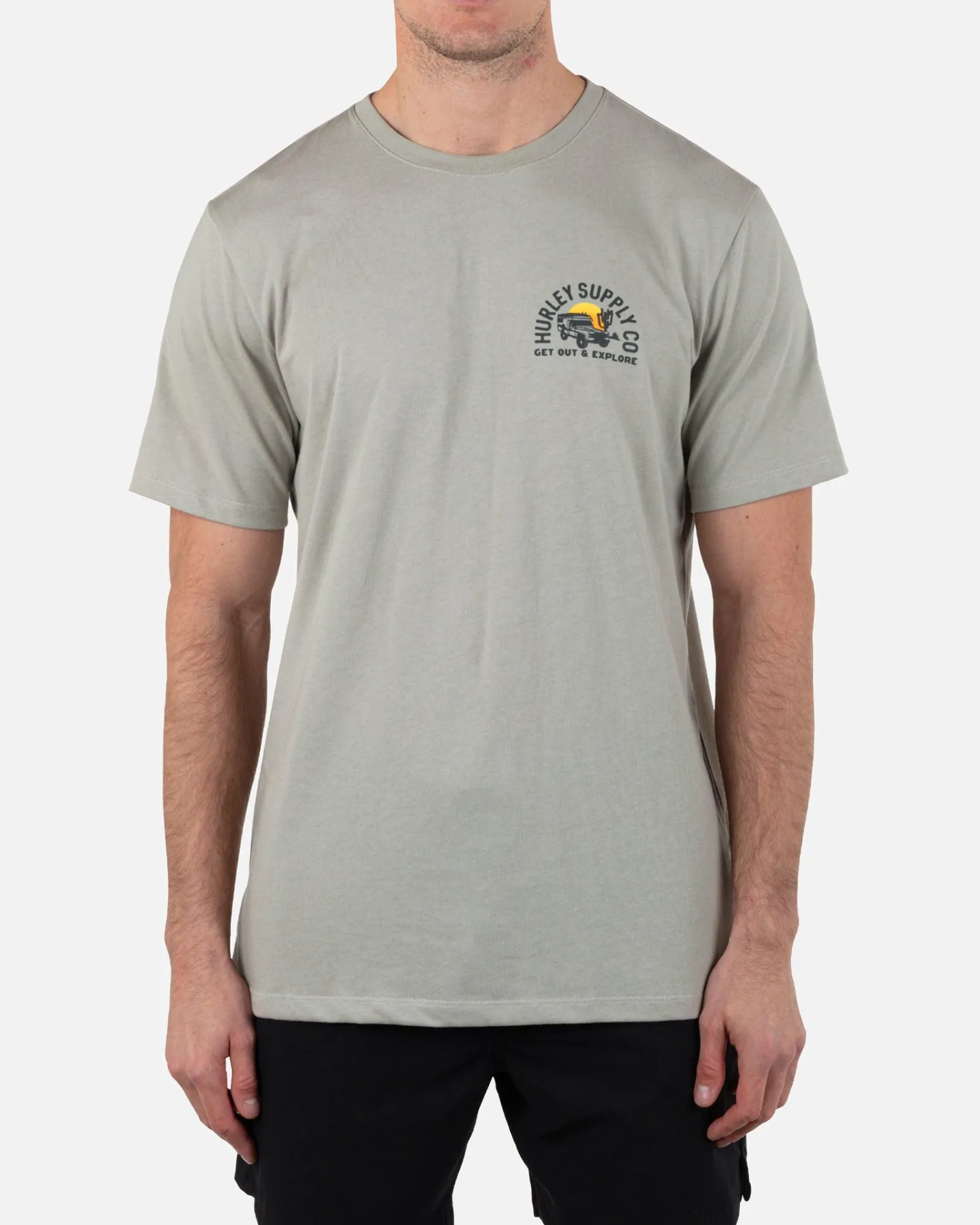 Hurley Tshirts & Tops*Everyday Explore Deserted Short Sleeve Tee