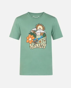 Hurley Tshirts & Tops*EVERYDAY EXPLORE SUN IS SHINNING SHORT SLEEVE TEE