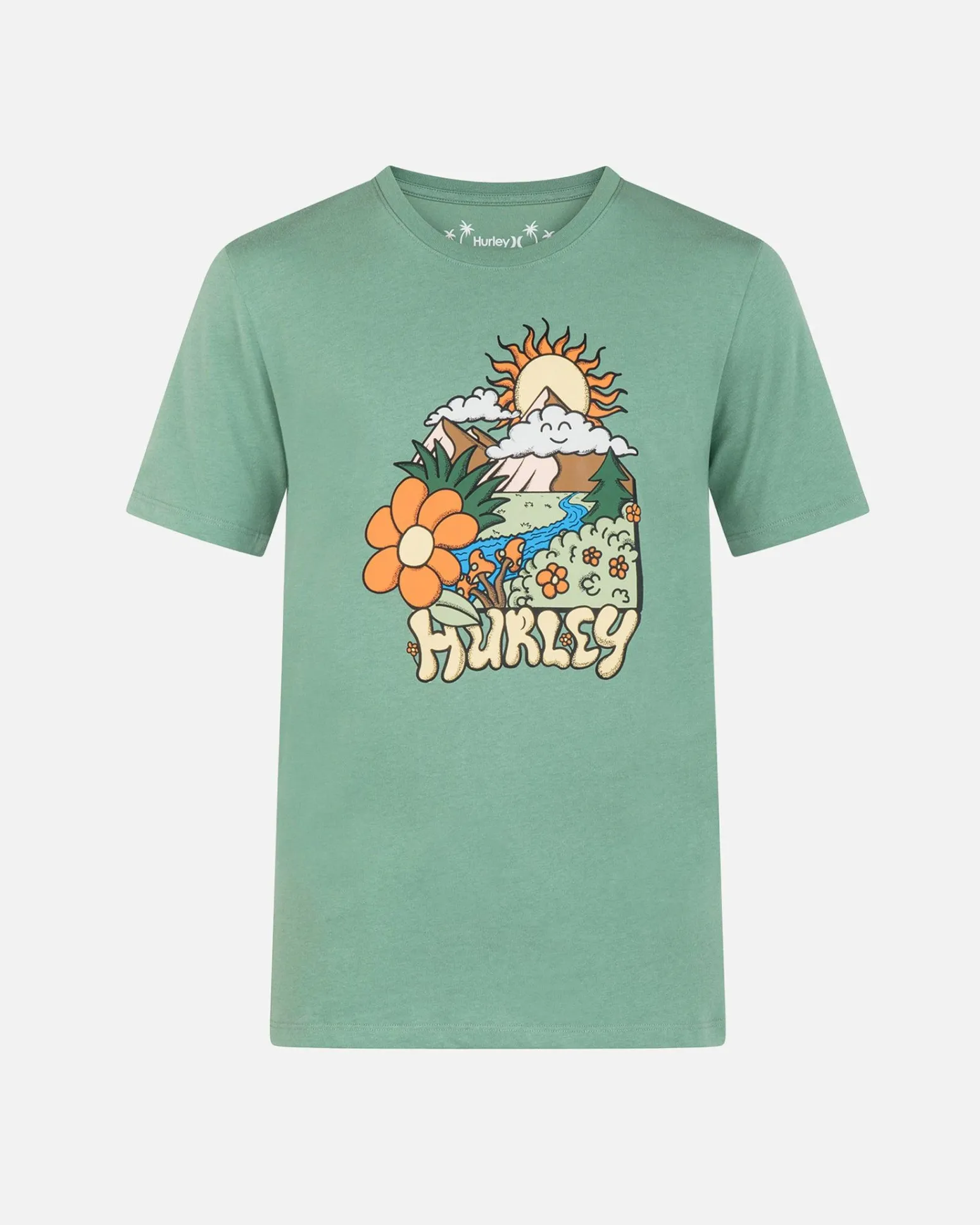 Hurley Tshirts & Tops*EVERYDAY EXPLORE SUN IS SHINNING SHORT SLEEVE TEE