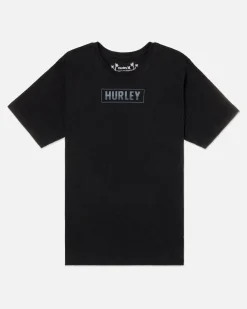 Hurley Tshirts & Tops*Everyday H2O-Dri Box Lines Slub Short Sleeve Tee