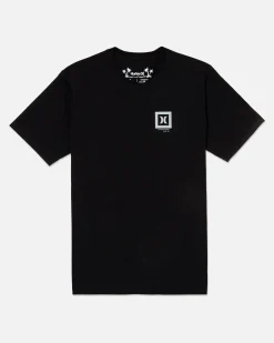 Hurley Tshirts & Tops*Everyday H2O-Dri Box Third Slub Short Sleeve Tee