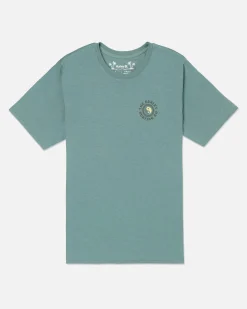 Hurley Tshirts & Tops*Everyday H2O-Dri Kelp Circle Slub Short Sleeve Tee