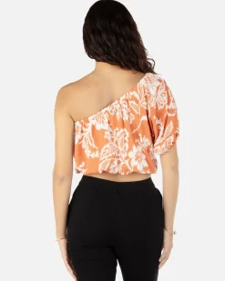 Women Hurley Tops & T-Shirts*Floral Ikat One Shoudler Top