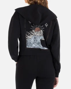 Women Hurley Hoodies & Fleece*Glow With The Flow Crop Zip Up Hoodie