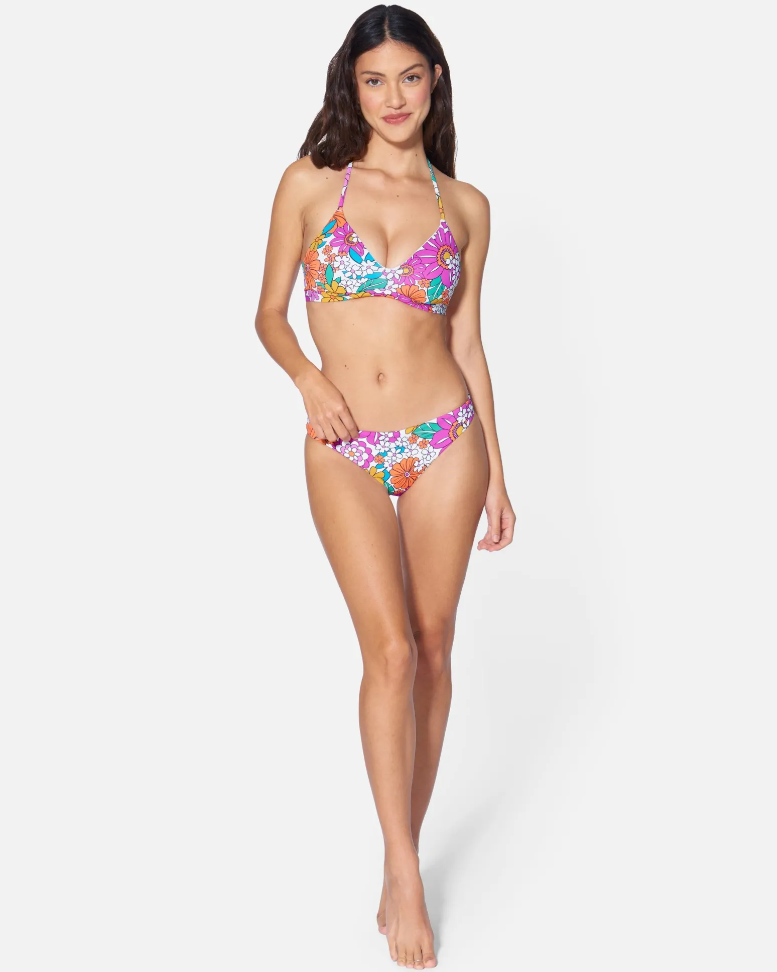 Women Hurley Bikini Bottoms|Bikinis*Groovy Floral Moderate Bottom