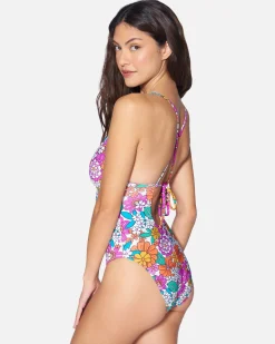 Women Hurley One Piece*Groovy Floral Soft Cup Moderate One Piece