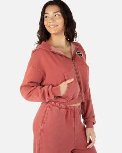Women Hurley Hoodies & Fleece*Have Fun Crop Zip Up Hoodie