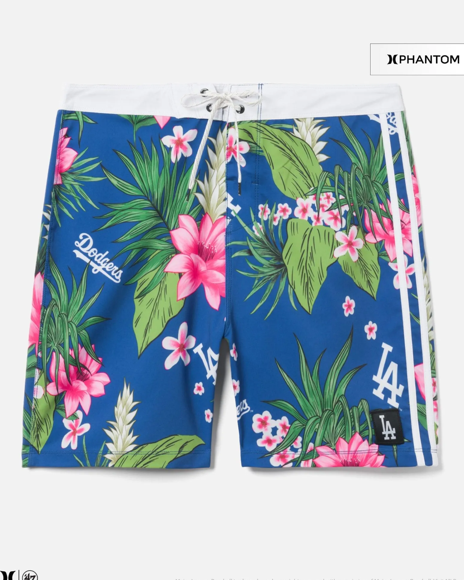 Hurley Boardshorts*X 47 Los Angeles Dodgers Phantom Tailgate Tropics Boardshorts 18"