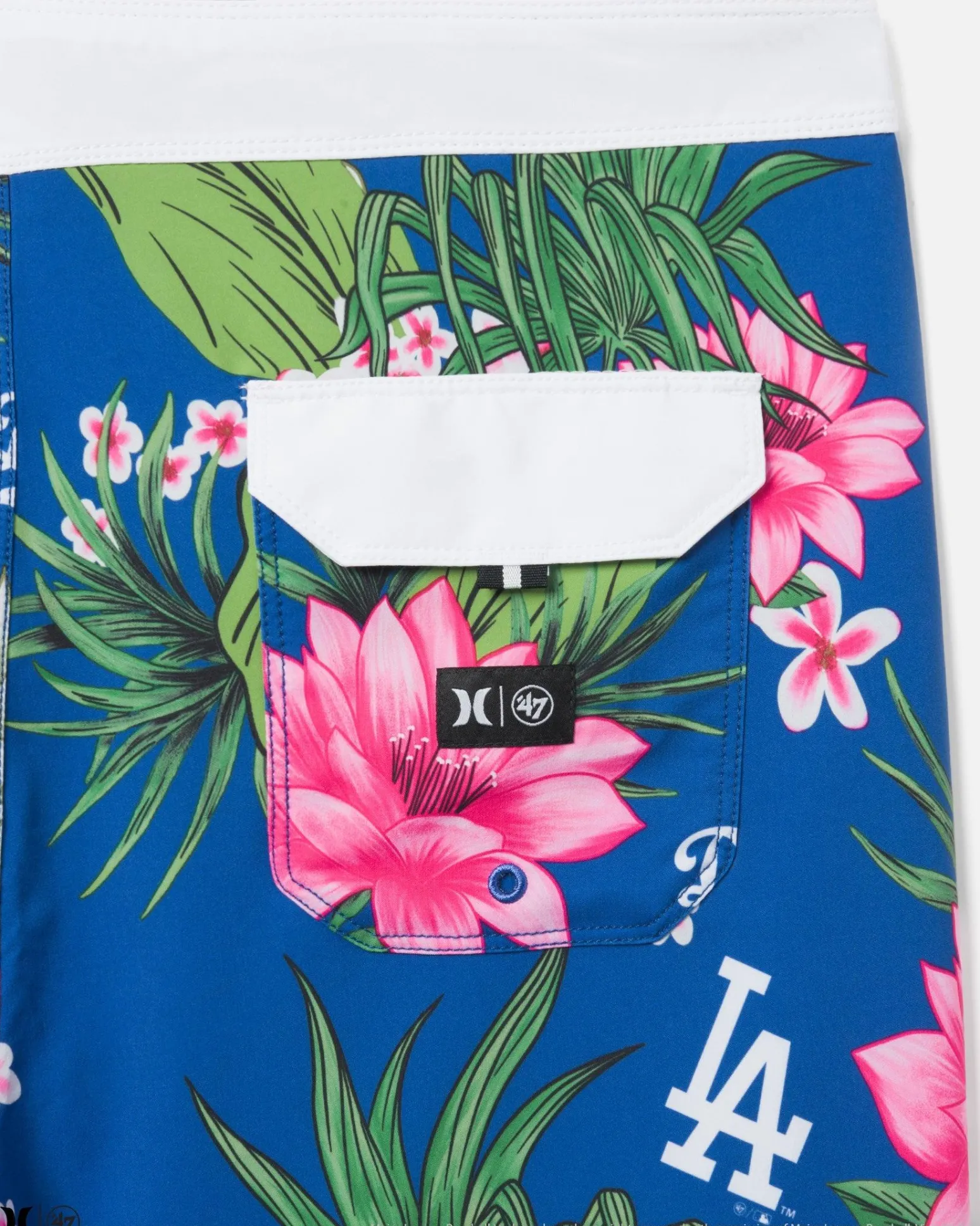 Hurley Boardshorts*X 47 Los Angeles Dodgers Phantom Tailgate Tropics Boardshorts 18"