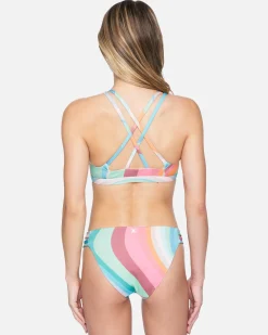 Women Hurley Bikini Bottoms|Bikinis*X Moore Aloha Max Retro Wave Moderate Bikini Bottom
