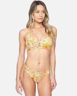 Women Hurley Bikini Bottoms|Bikinis*X Moore Aloha Max Bloomin Groove Moderate Bikini Bottom