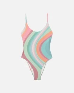 Women Hurley One Piece*X Moore Aloha Max Retro Wave Moderate One Piece