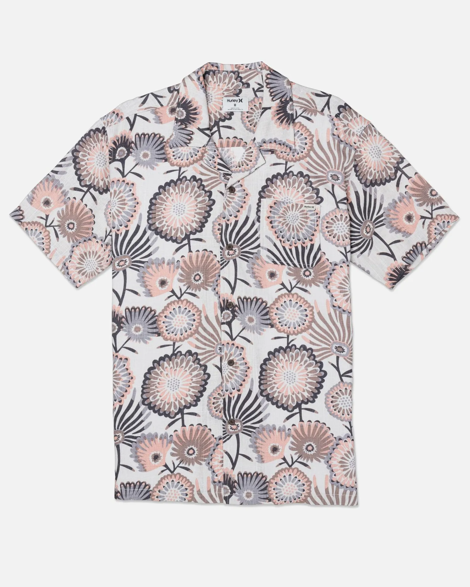 Hurley Tshirts & Tops|Button Downs*Linen Rincon Camp Short Sleeve