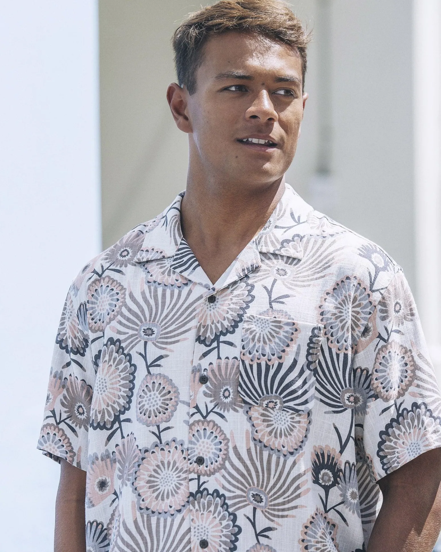 Hurley Tshirts & Tops|Button Downs*Linen Rincon Camp Short Sleeve
