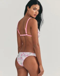 Women Hurley Bikini Bottoms|Bikinis*LSF X - Hawaiian Hibiscus Terry Reversible French Cut Cheeky Bottom