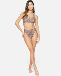 Women Hurley Bikini Tops|Bikinis*Max Leopard Cross Back Top