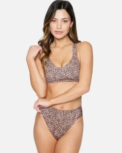 Women Hurley Bikini Bottoms|Bikinis*Max Leopard Moderate Tab Side High Waist