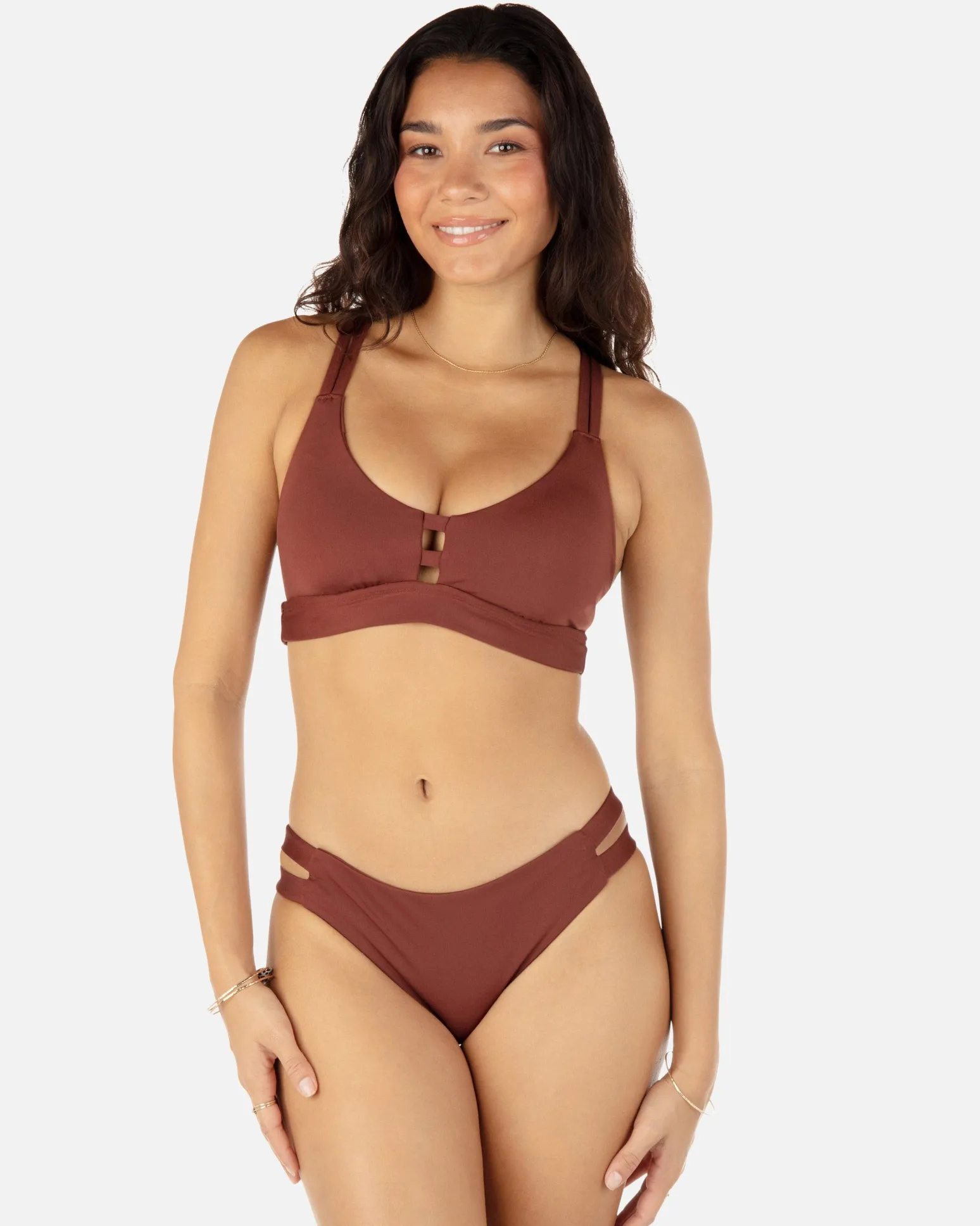 Women Hurley Bikini Bottoms|Bikinis*Max Solid Moderate Bottom